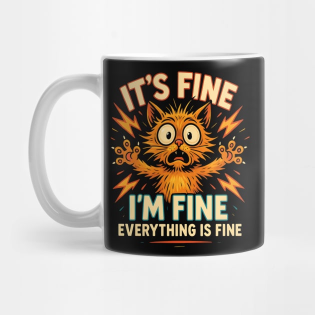It’s Fine I’m Fine Everything Is Fine – Funny Cat Stress by MakerMind8.2